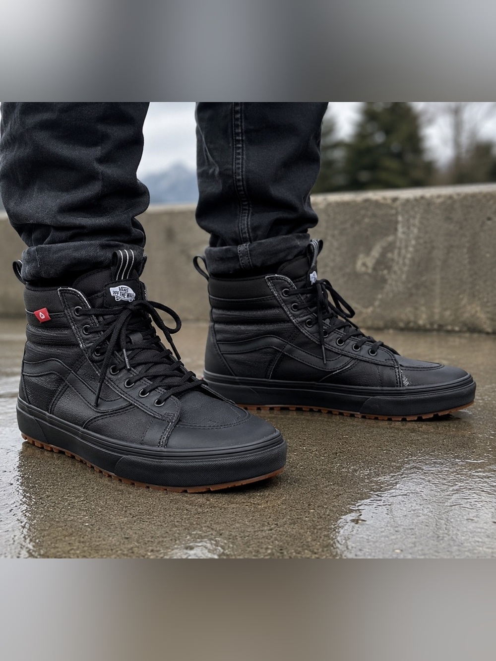 Vans Sk8-Hi MTE HEIQ Eco Dry Black Boots Men’s 11 Water Repellent